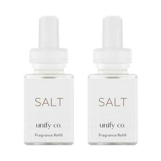 Pura & Unify Co. Home Scent Refill - Smart Home Air Diffuser Fragrance - Up to 120-Hours of Premium Fragrance per Refill - Clean & Safe Diffuser - Household Essential - 2 Pack, Salt
