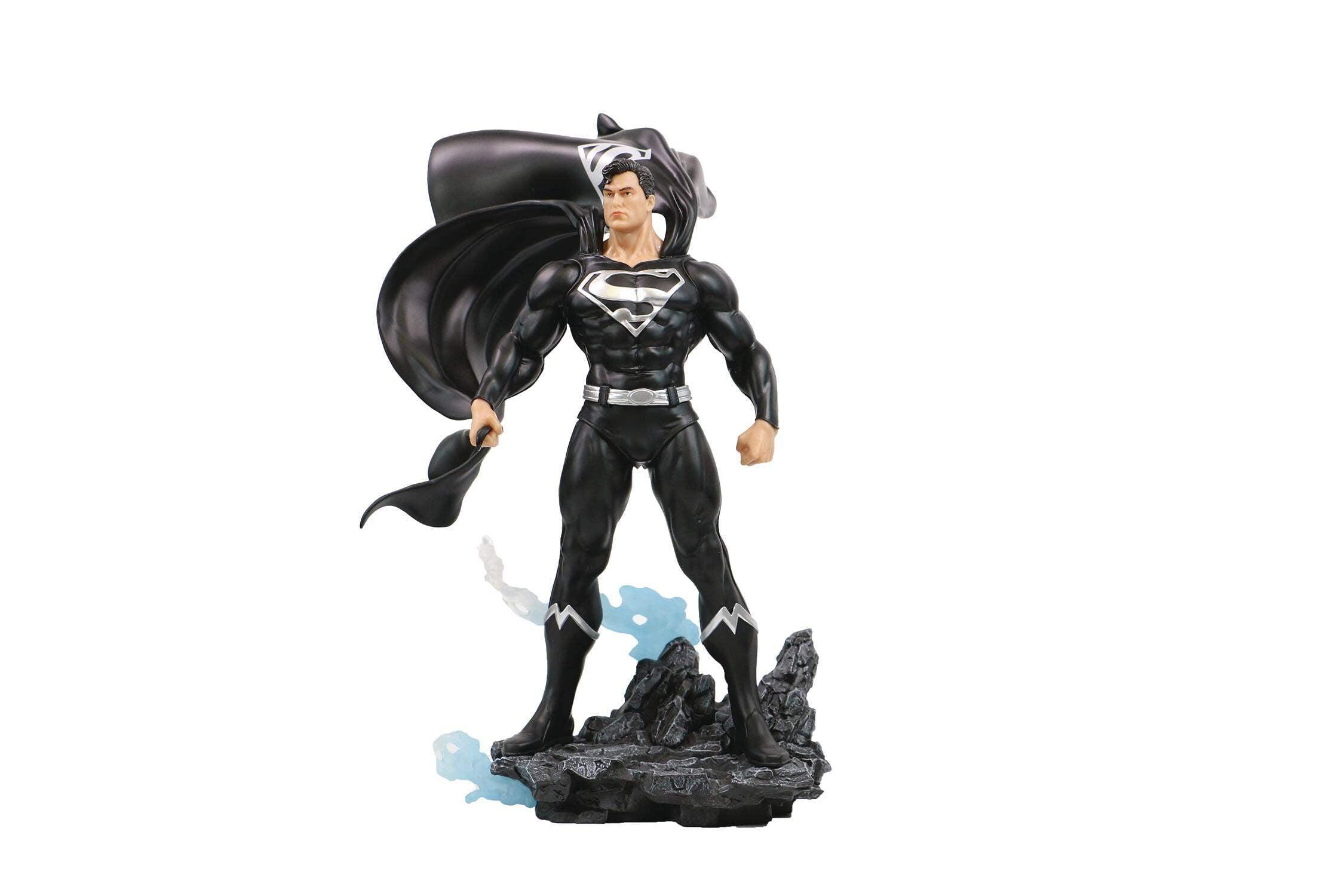 Superman Black and Silver 12" PVC Statue