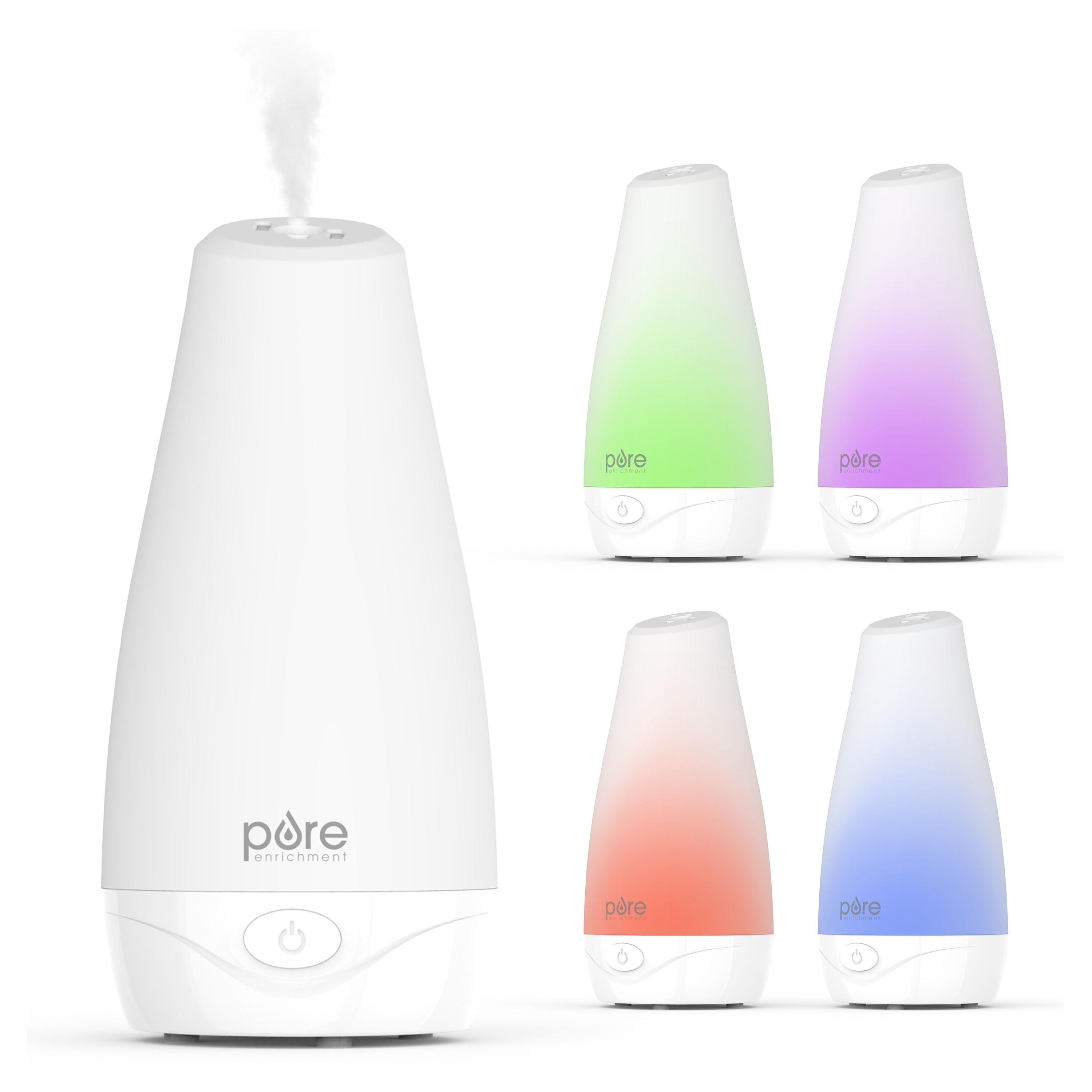 White Ultrasonic Aromatherapy Diffuser with Color-Changing LED