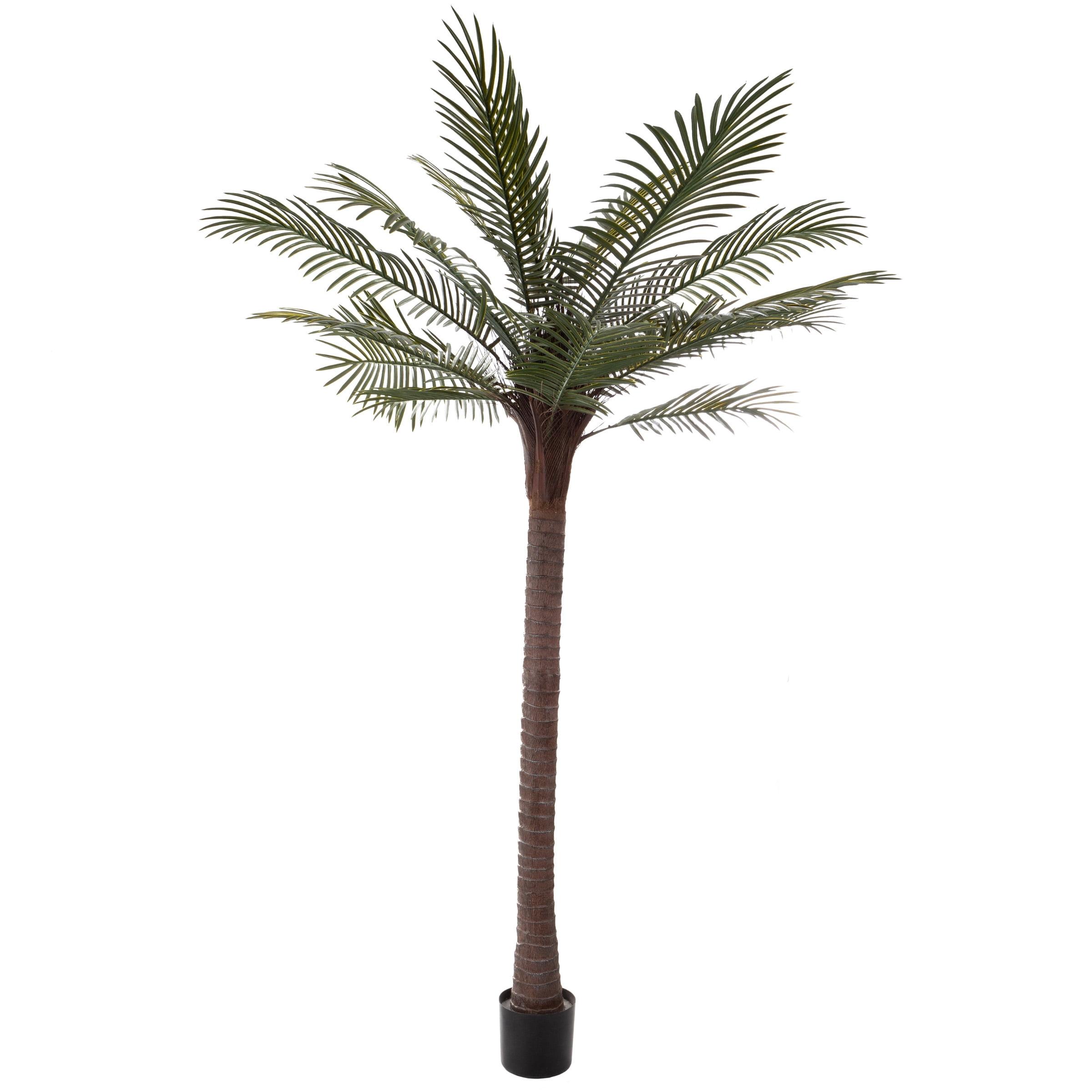 Robellini Palm Artificial Tree - 78-inch Potted Faux Plant for Office or Home Decor - Realistic Greenery for Indoor or Outdoor Use by Pure Garden