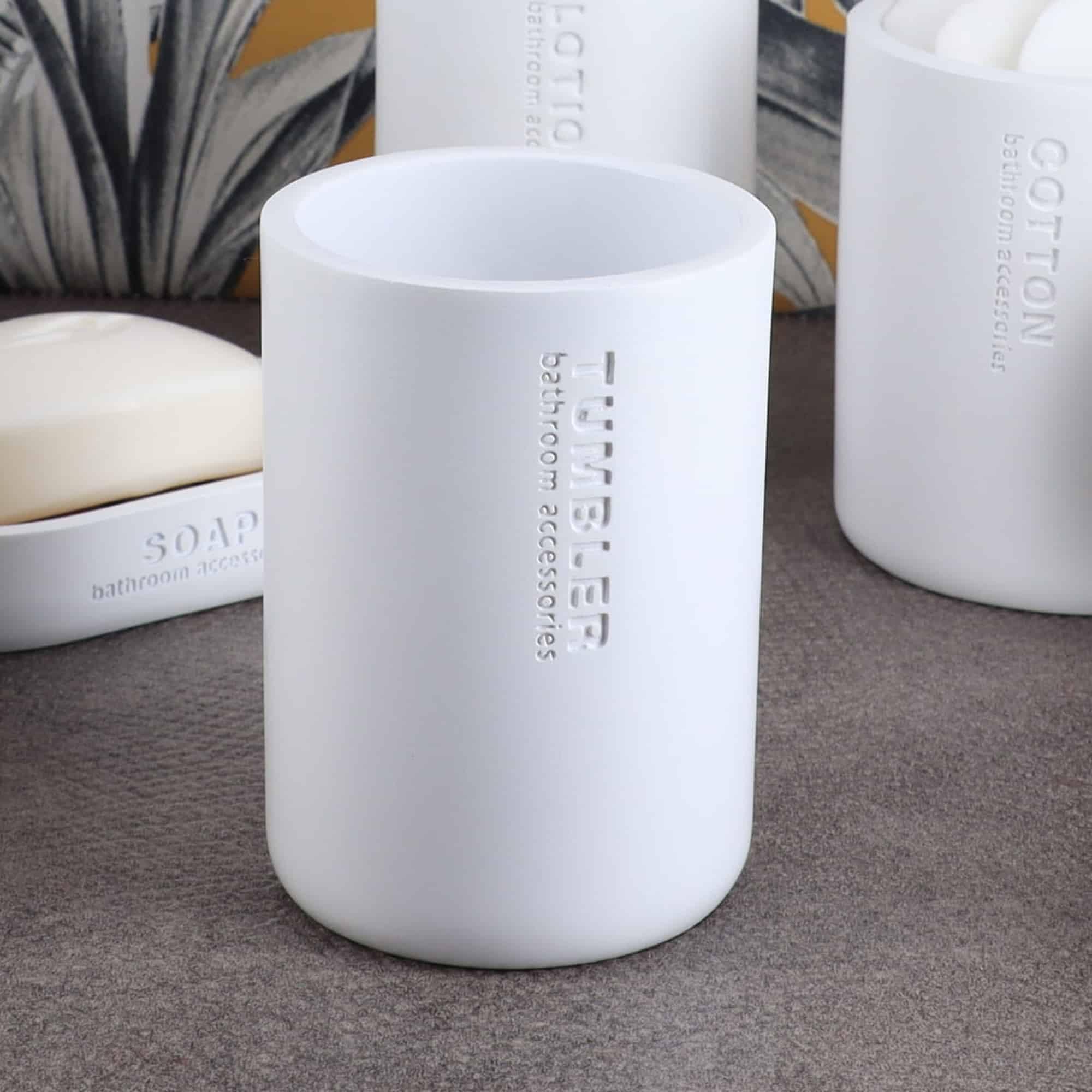 Evideco Bathroom Tumbler / Toothbrush Holder Willis Collection