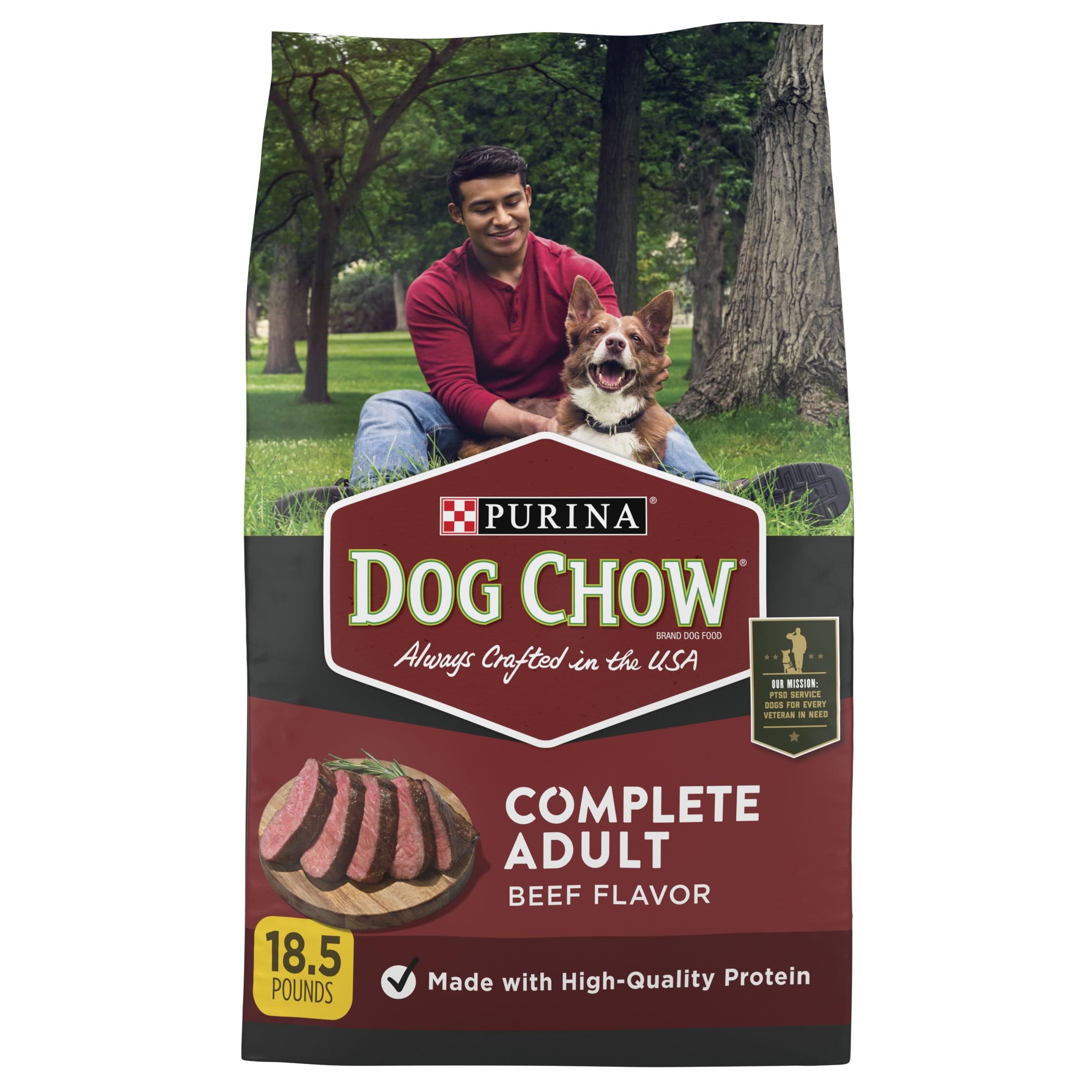 Purina Dog Chow with Real Beef Adult Complete & Balanced Dry Dog Food - 18.5lbs
