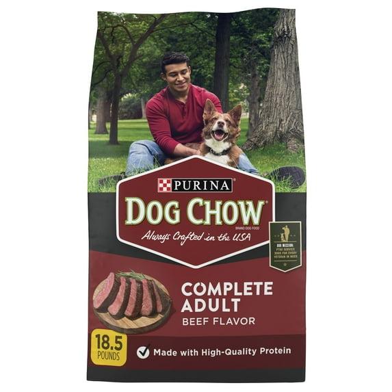 Purina Dog Chow with Real Beef Adult Complete & Balanced Dry Dog Food - 18.5lbs