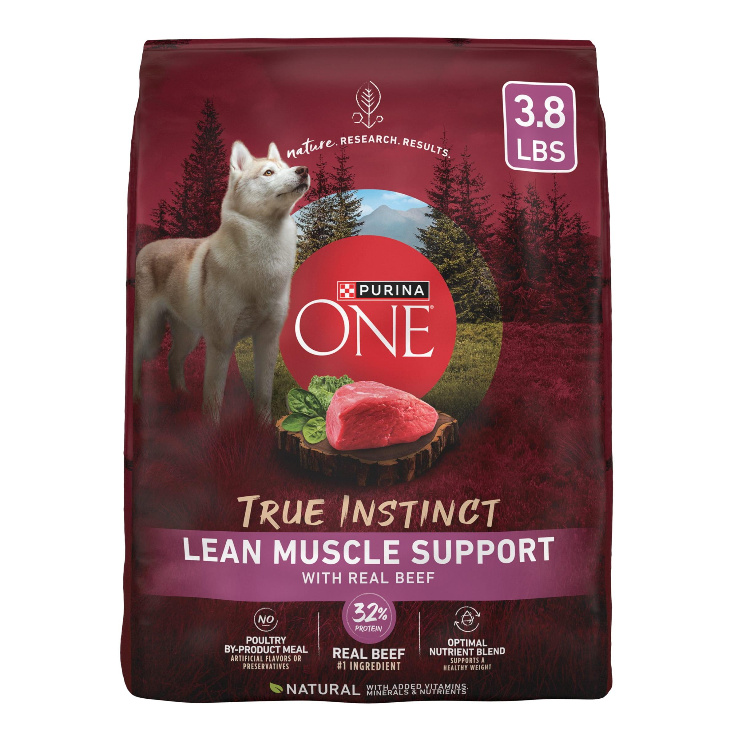 Purina ONE True Instinct Lean Muscle with Real Beef Flavor Dry Dog Food - 3.8lbs