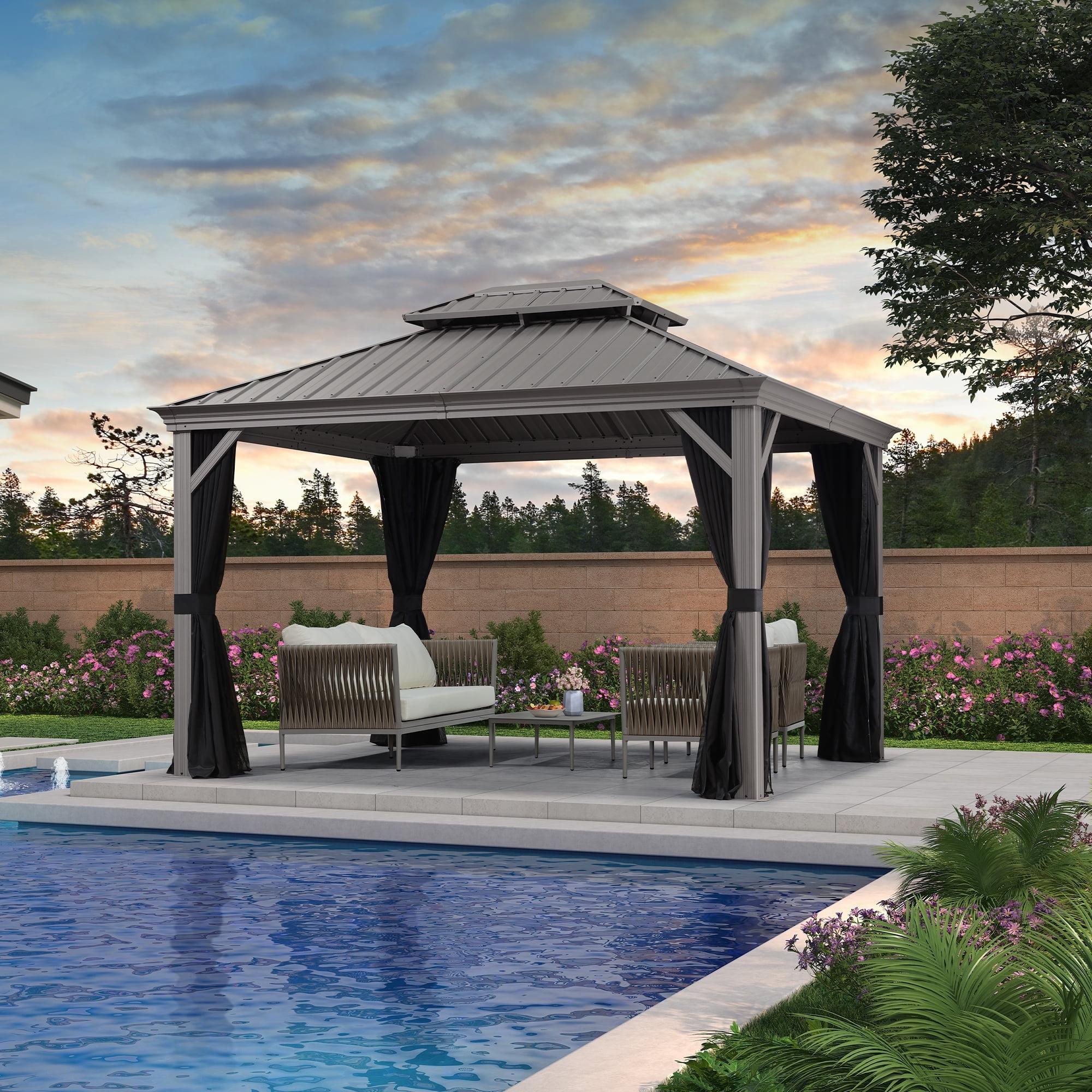 Purple Leaf Purple Leaf Aluminum Patio Gazebo