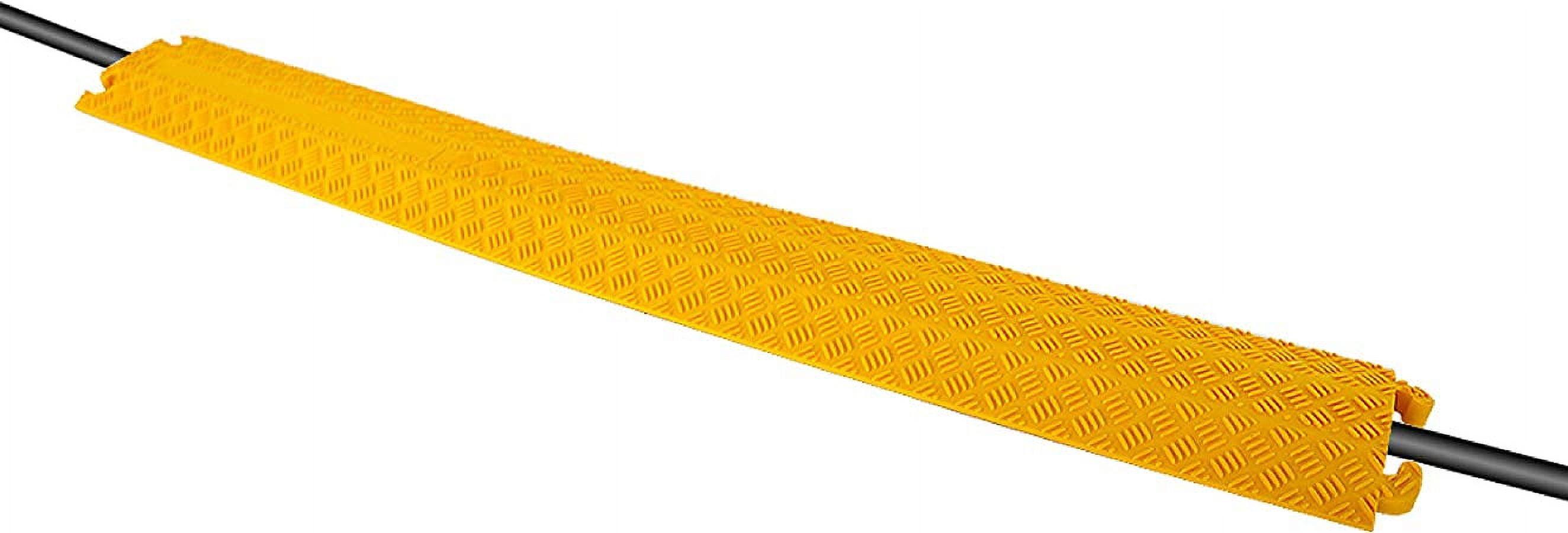 Pyle Heavy Duty Yellow Cable Protection Ramp Cover