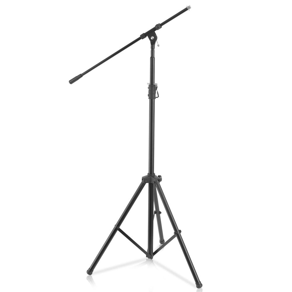 Pyle Heavy-Duty Tripod Microphone Stand with Adjustable Boom Arm - PMKS56, 51.2" to 78.75"