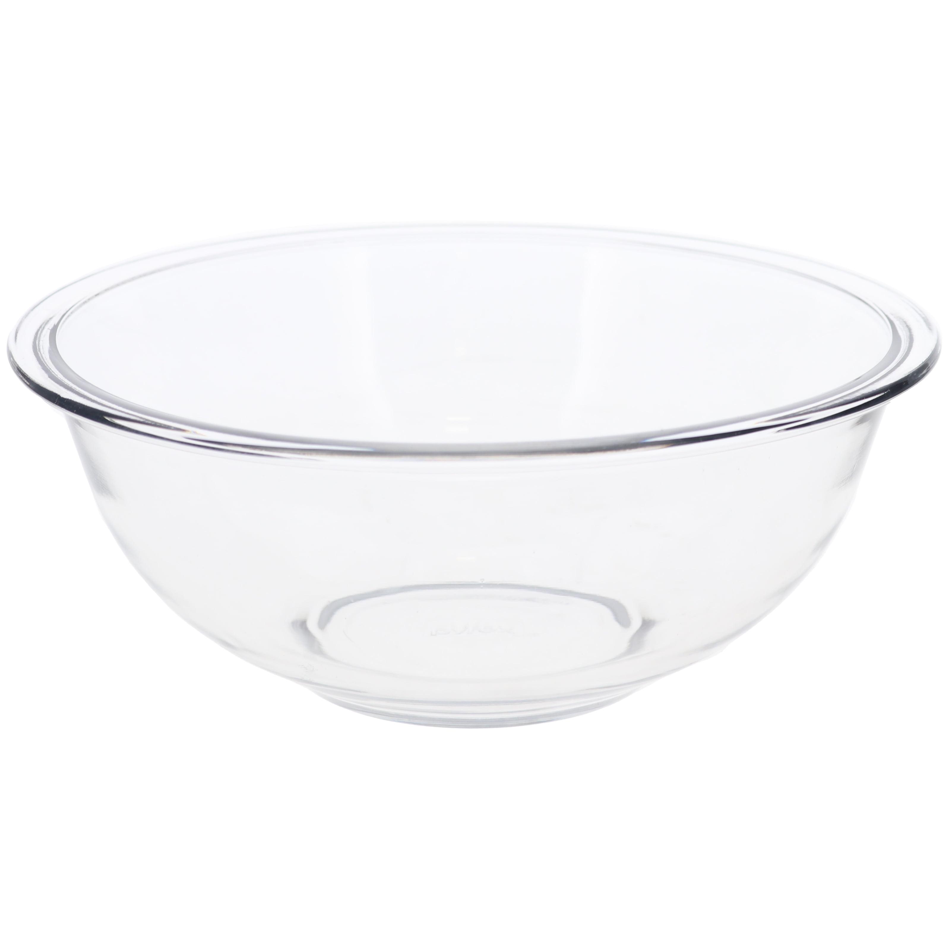Pyrex Prepware 2.5-Quart Glass Mixing Bowl – Clear, Durable Bowl for Baking, Mixing, and Food Prep