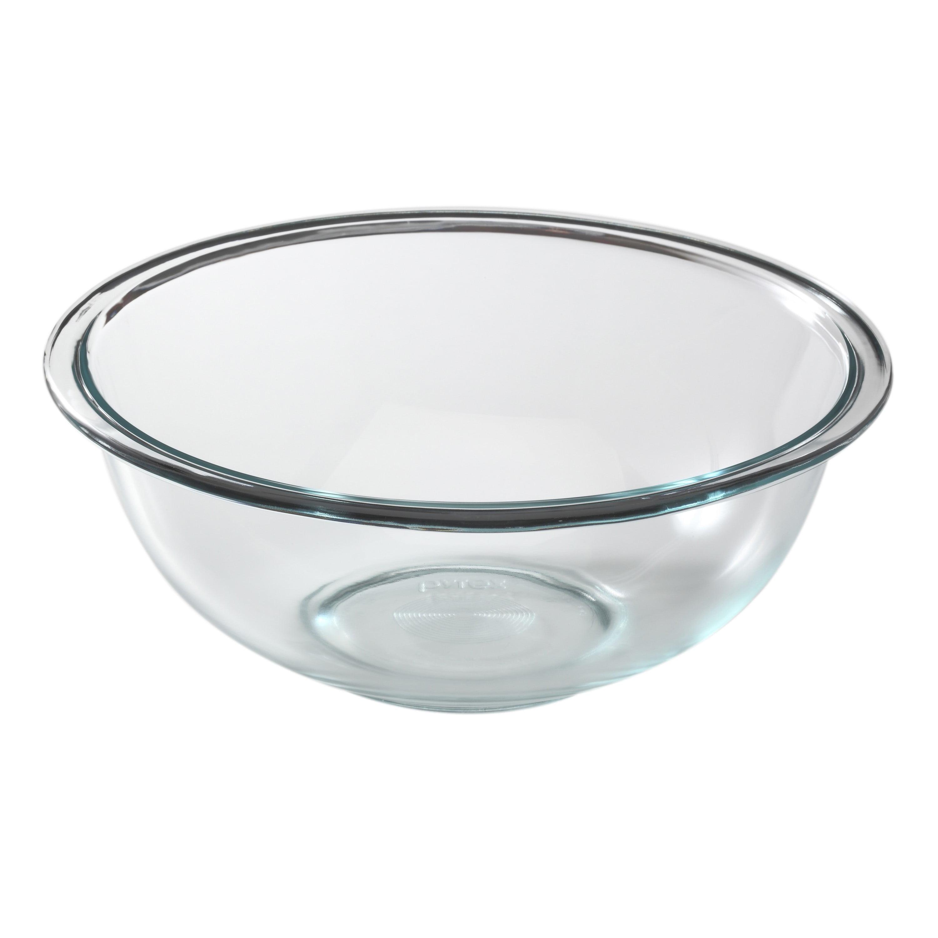 Pyrex Prepware 2.5-Quart Glass Mixing Bowl – Clear, Durable Bowl for Baking, Mixing, and Food Prep