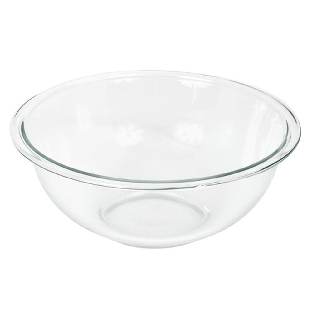 Pyrex Prepware 2.5-Quart Glass Mixing Bowl – Clear, Durable Bowl for Baking, Mixing, and Food Prep