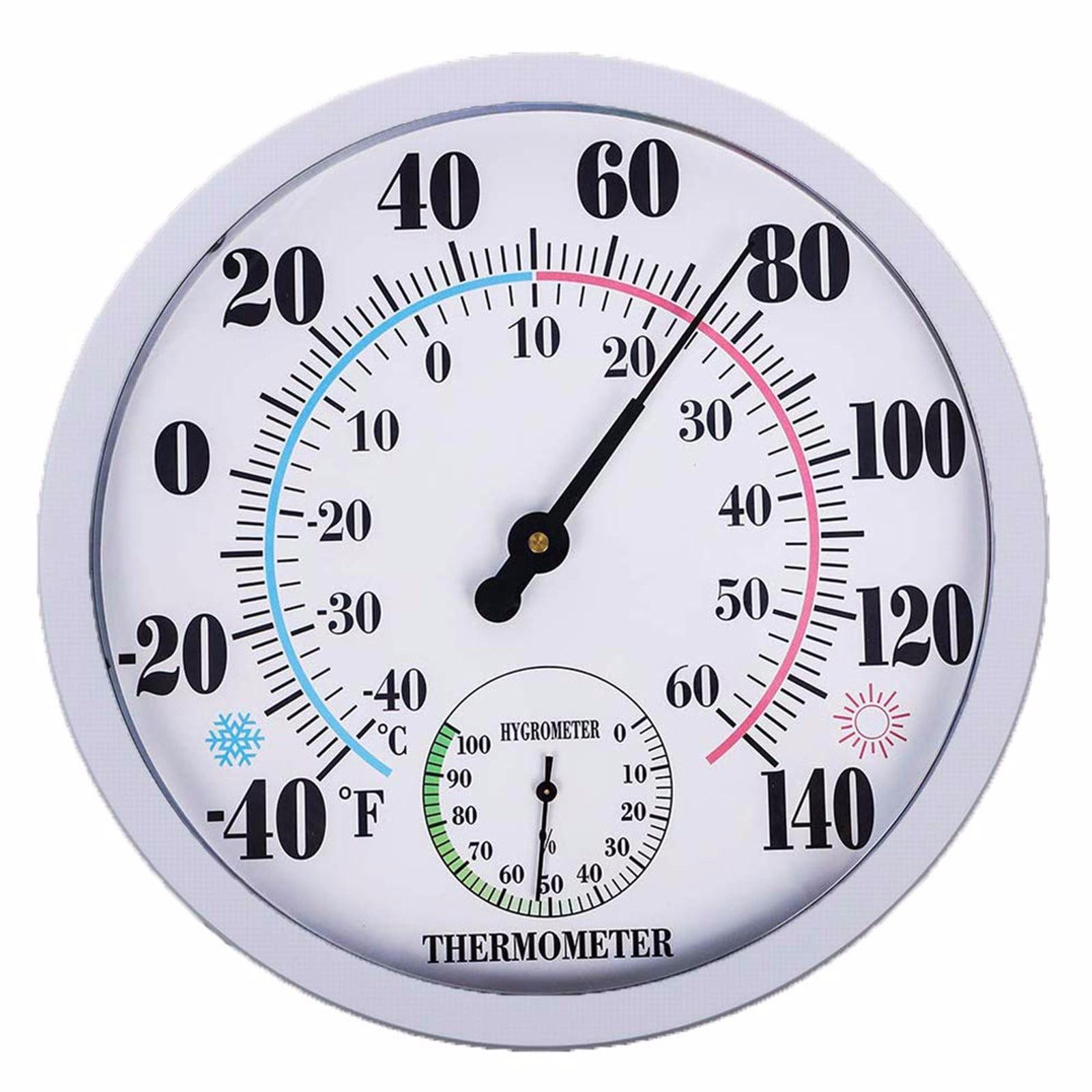 WRXMIJNHGSA Timer Indoor Outdoor Thermometer Large Wall Thermometer-Hygrometer Waterproof Does not