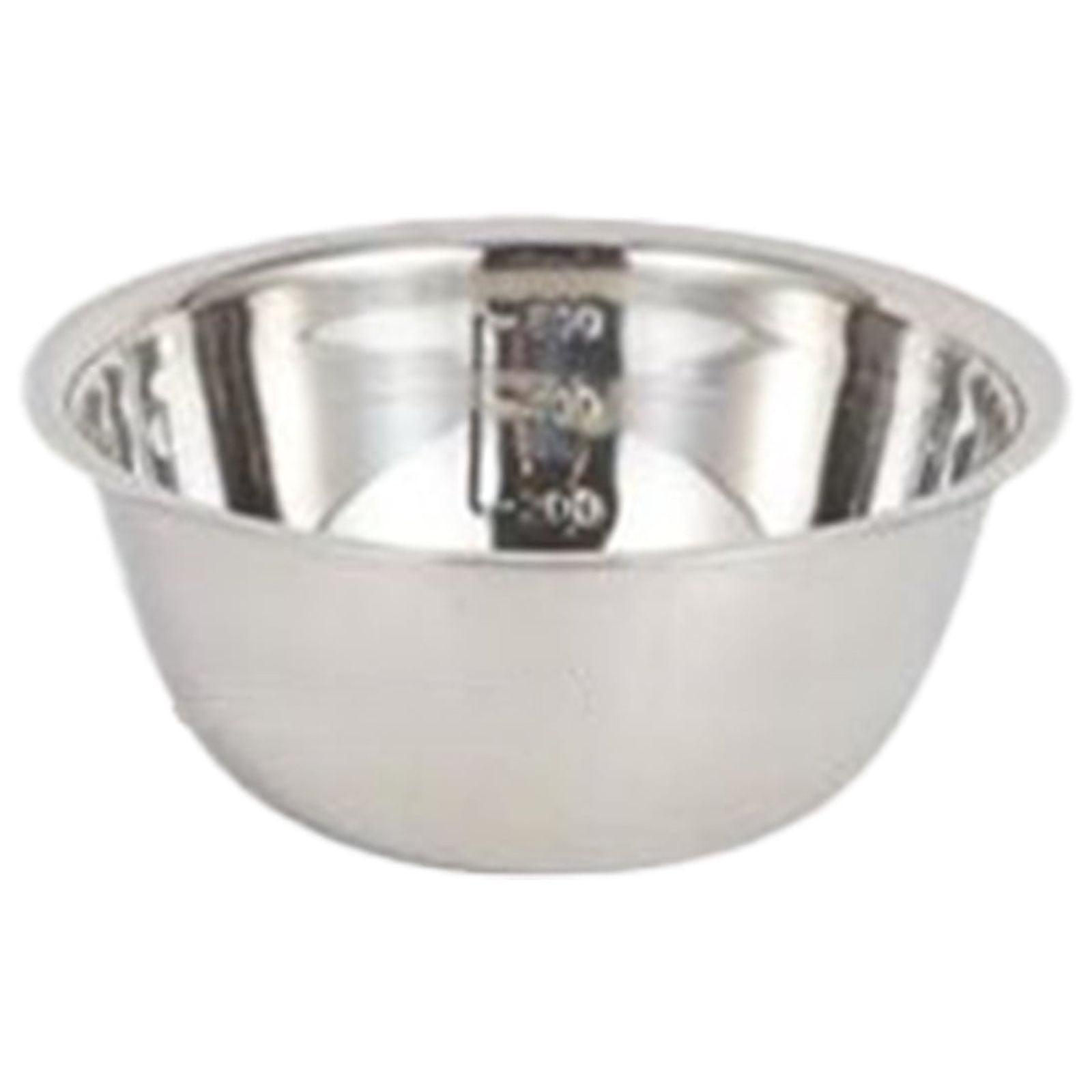 30 Quart Silver Stainless Steel Mixing Bowl with Mirror Finish