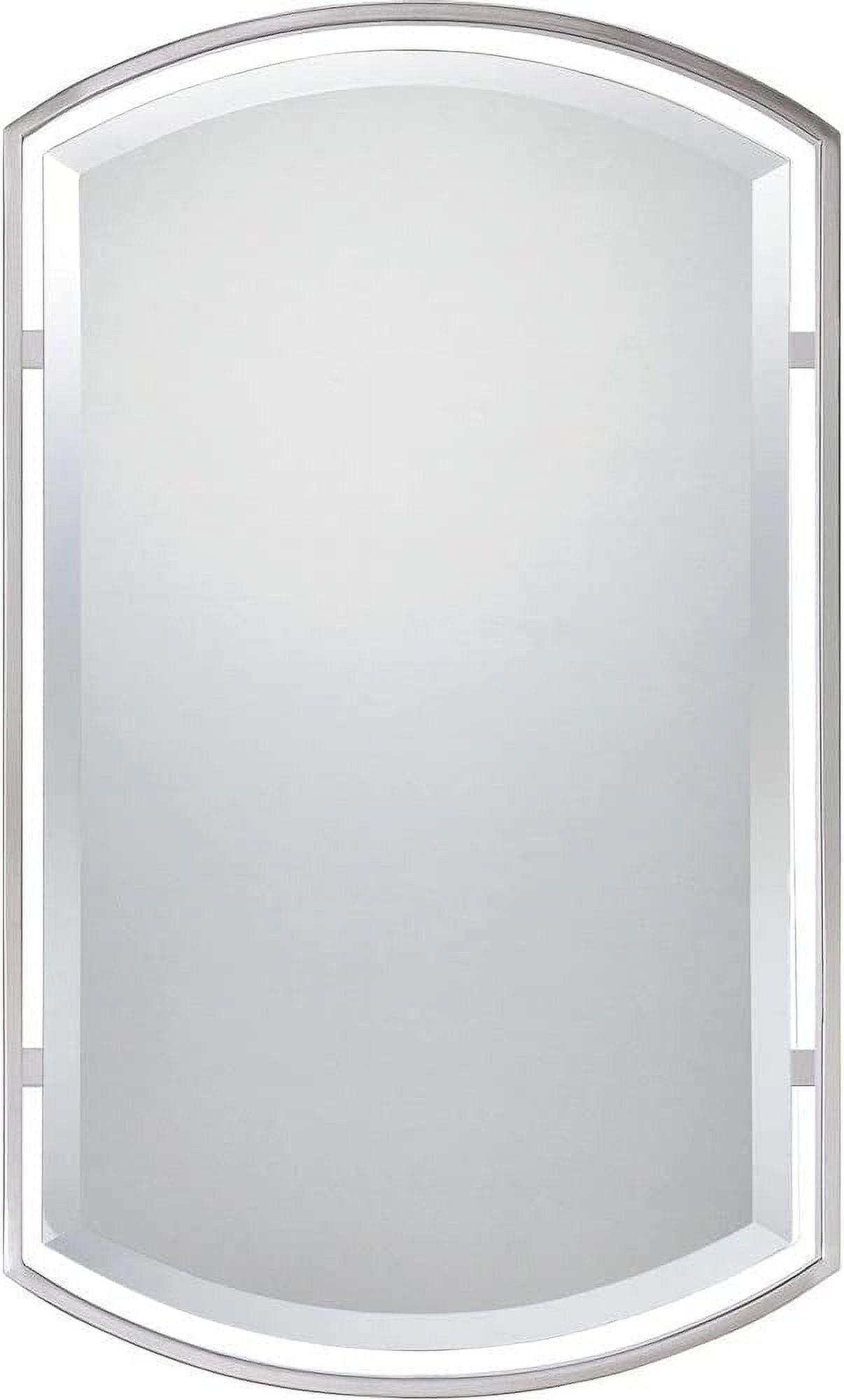 Breckenridge Transitional Brushed Nickel 35" Wall Mirror