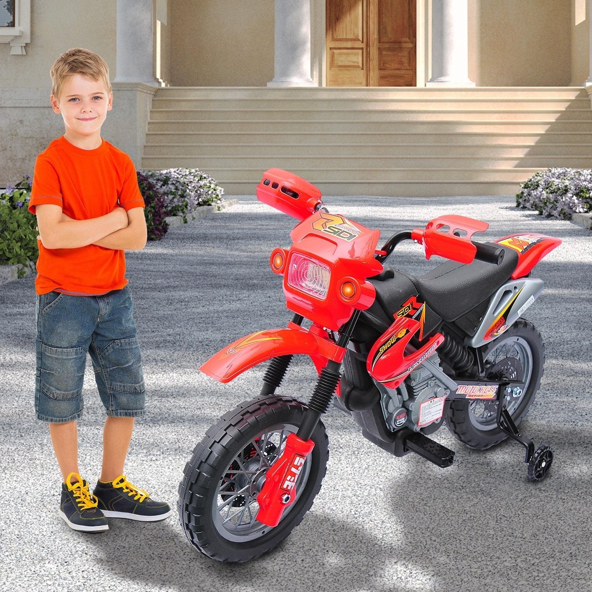 Qaba 6V Kids Motorcycle Dirt Bike Electric Ride-On Toy for 3-6 years Child