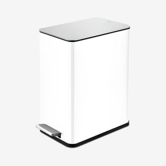Wayfair Basics® 2.6 Gallon Stainless Steel Rectangular Step On Bathroom Trash Can
