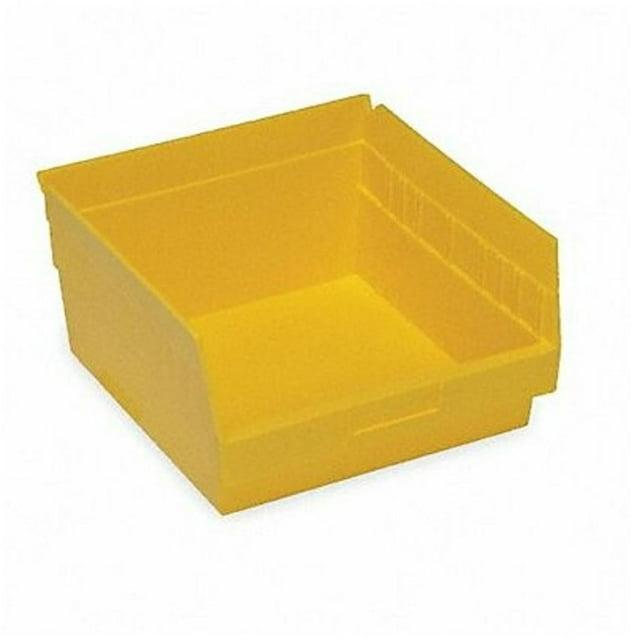 Quantum Storage Systems Shelf Bin,Yellow,Polypropylene,6 in QSB209YL