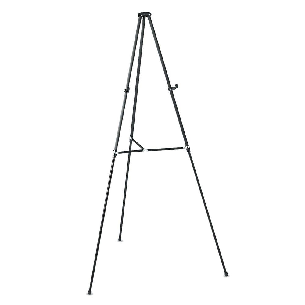 Quartet Aluminum Lightweight Telescoping Display Easel 66 Supports 25 lbs Black