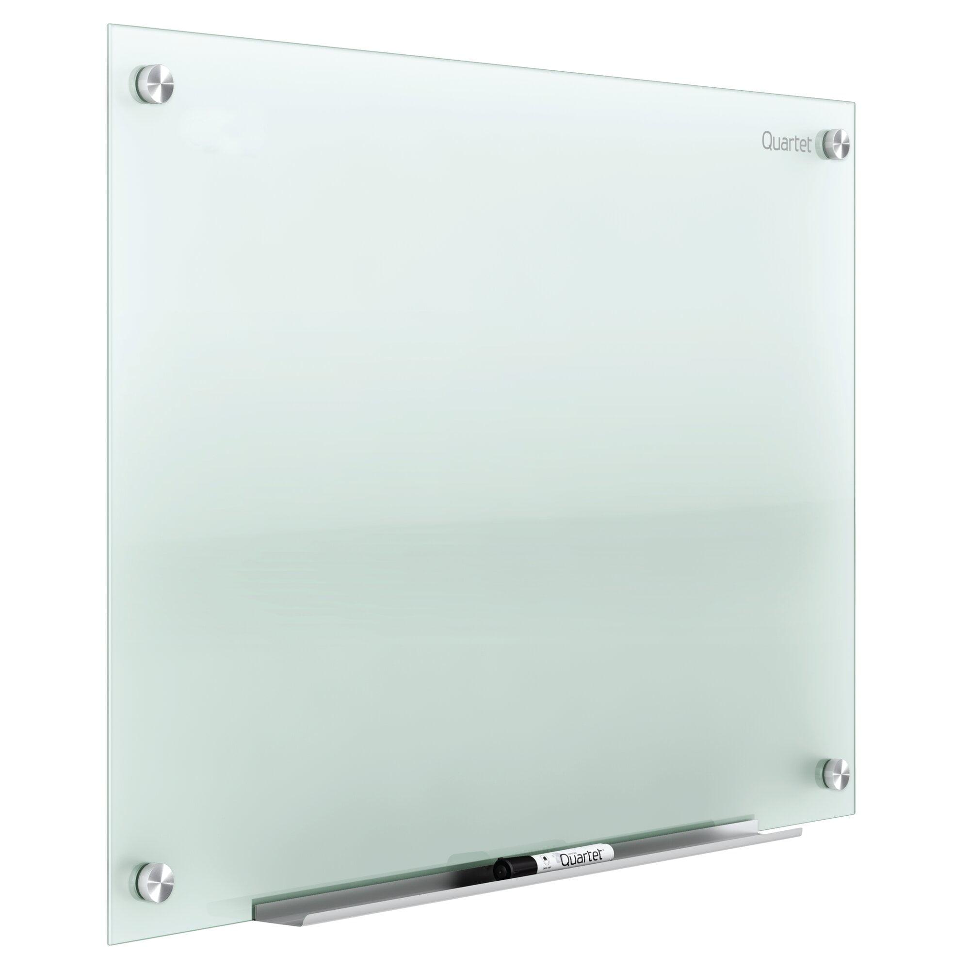 48'' x 36'' Frosted Tempered Glass Magnetic Whiteboard