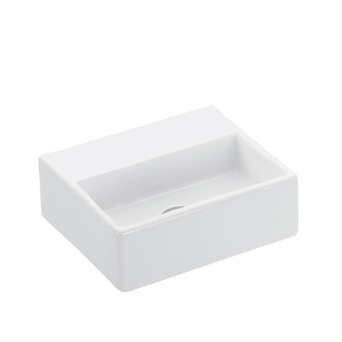WS Bath Collections Quattro 11.2'' Ceramic Rectangular Bathroom Sink