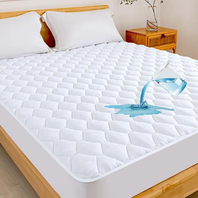 Mattress Pad - Soft and Hypoallergenic  - Thick and Odorless Polyester Filling - 152 Thread Count