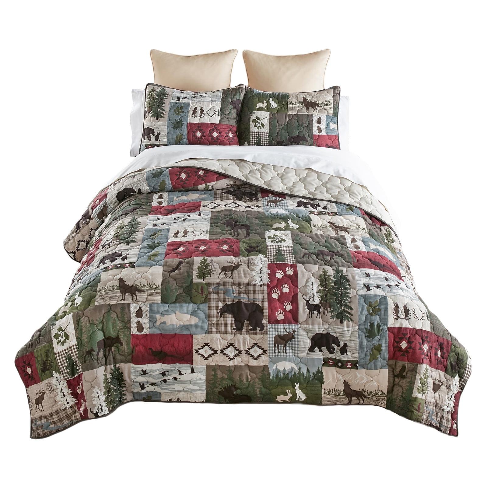 Montana Forest Quilted Quilt Set