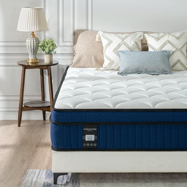 Alwyn Home Alwyn Home Pillow Top Medium Firm Hybrid Mattress In A Box