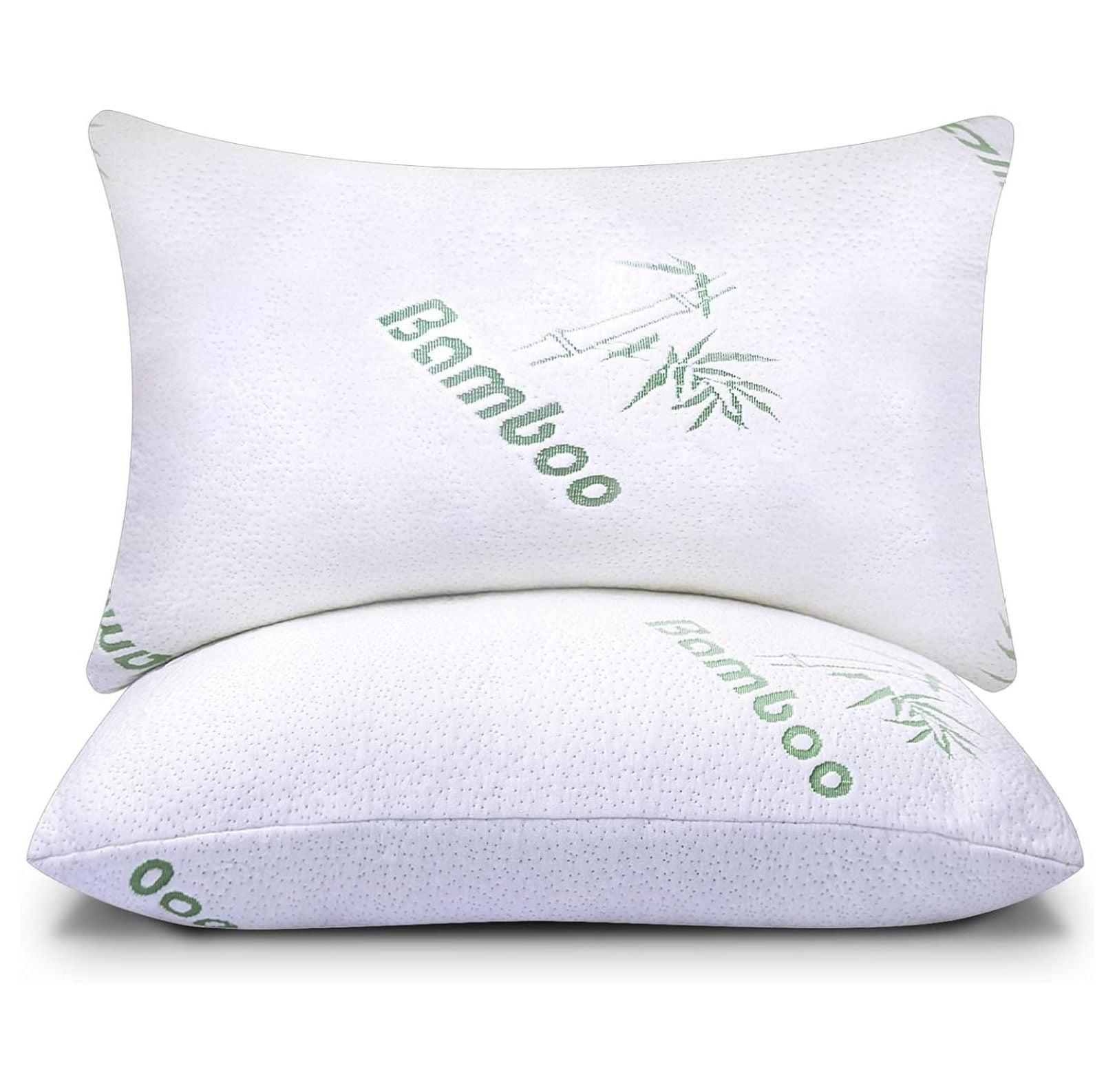 Sleepavo Memory Pillow - Bed Pillows - Queen Size Pillows - Cooling Pillow for Sleeping (2 Count)