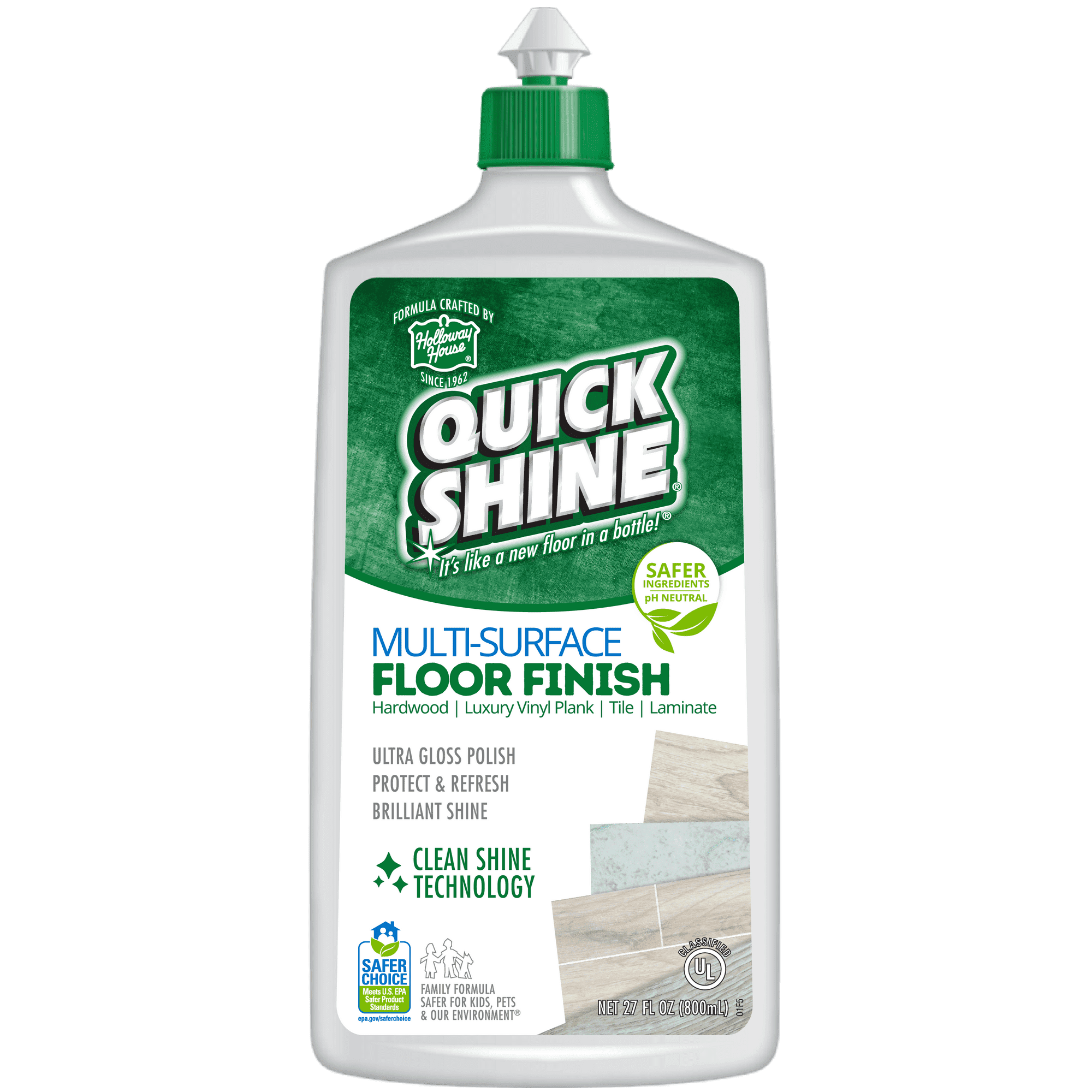 Quick Shine Multi-Surface Floor Finish Cleaner & Polish, 27 fl. oz.