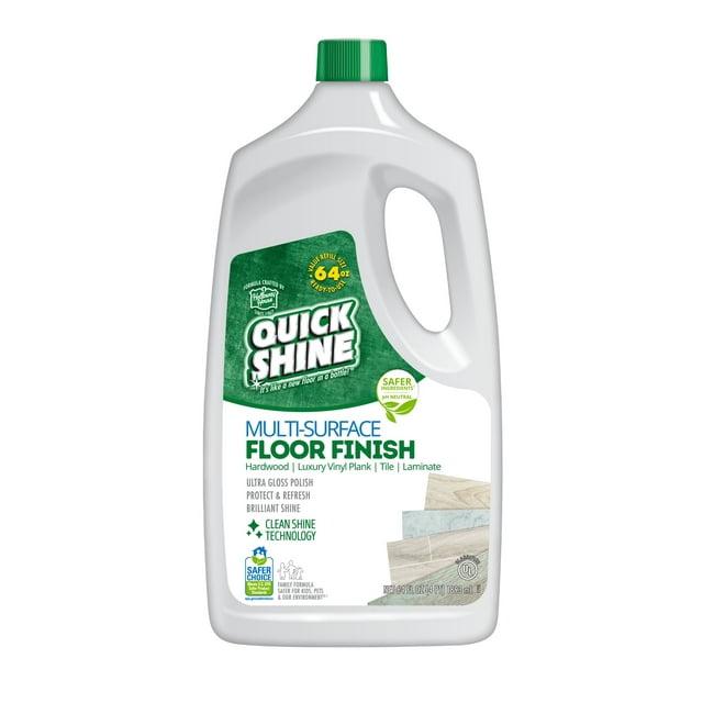 Quick Shine Multi-Surface Floor Finish & Polish, PFAS-Free Formula, 64 fl oz
