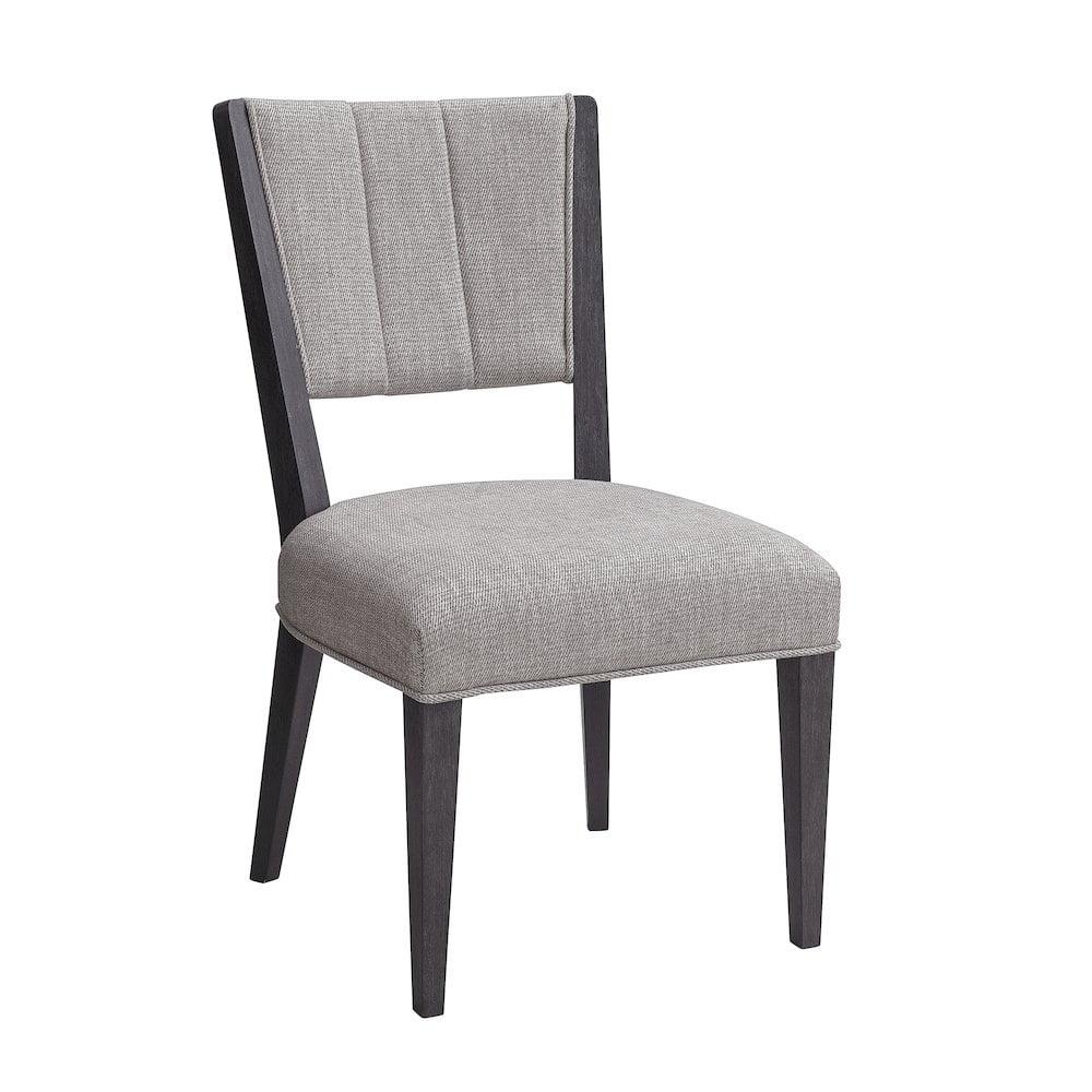 Quincy Black Upholstered Ash Wood Side Chair