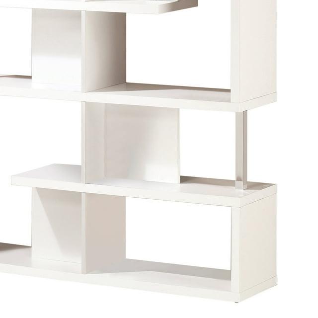 Ladder Bookcase With 4 Storage Drawers And Open Shelves, Cappuccino