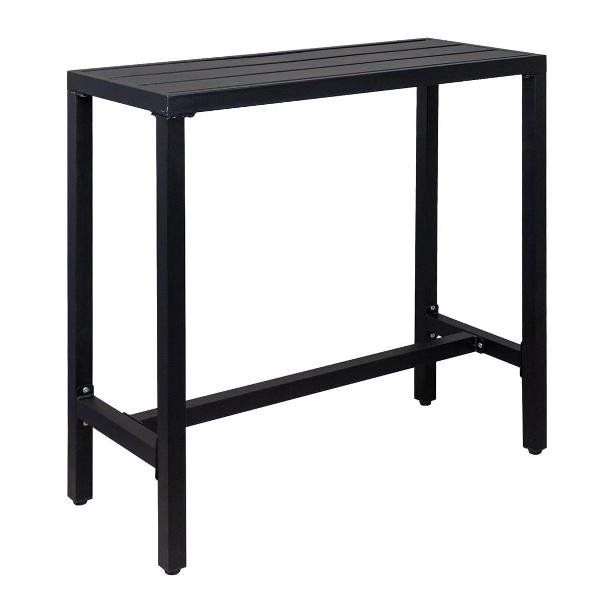 Black Iron Counter Height Patio Bar Table