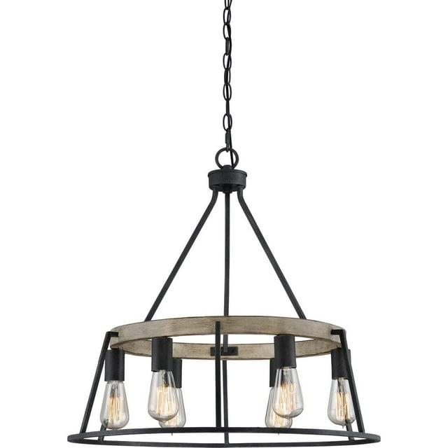 Quoizel Lighting Brockton 6 - Light Chandelier in  Grey Ash