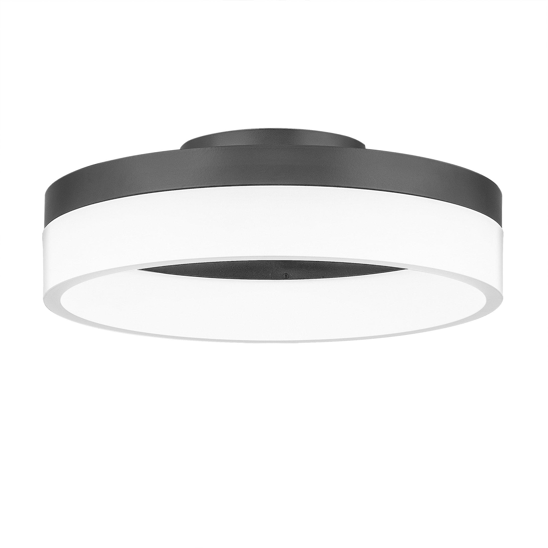 Cohen Halo LED Flush Mount in Oil-Rubbed Bronze with Acrylic Shade