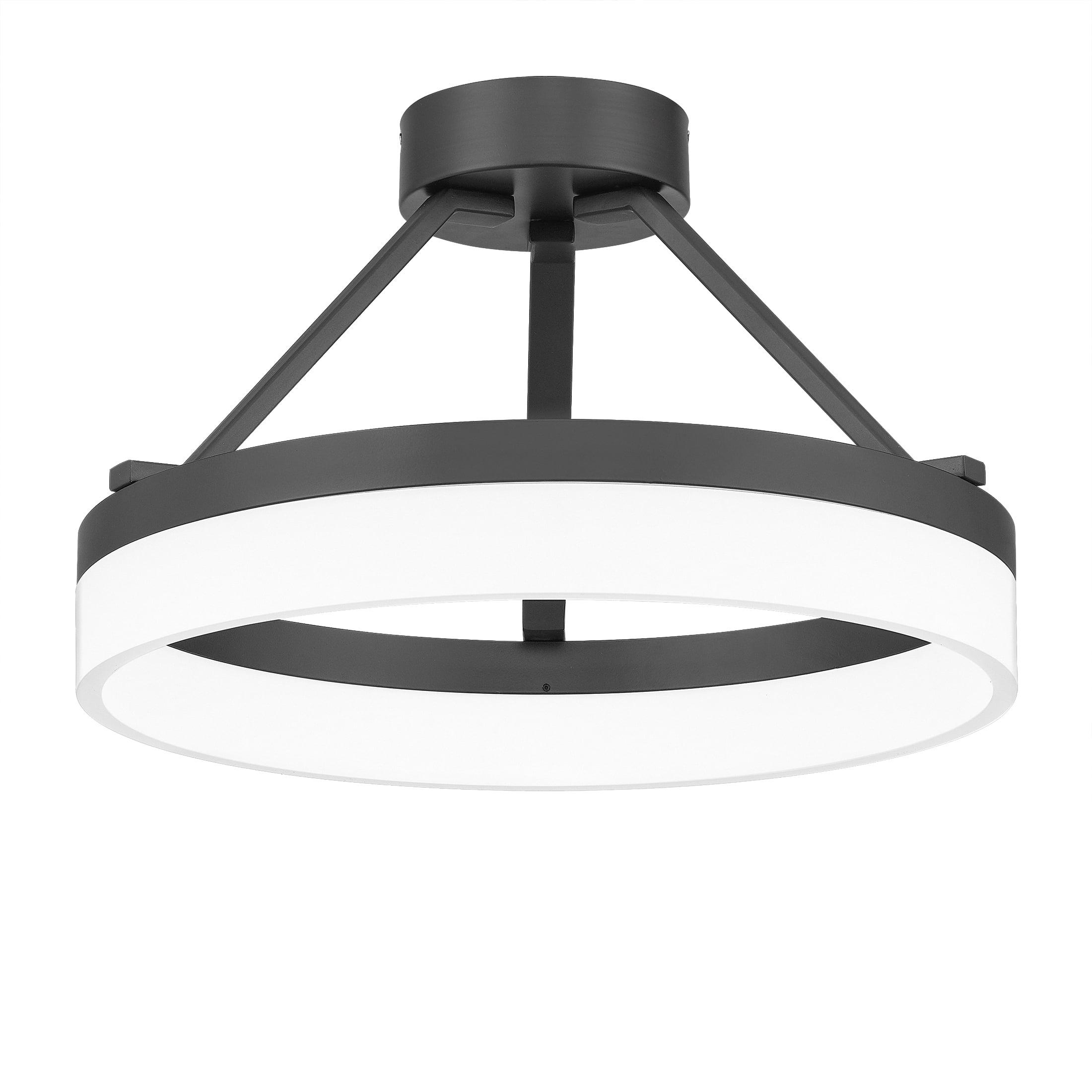 Cohen Halo Glow LED Semi-Flush Mount in Oil-Rubbed Bronze