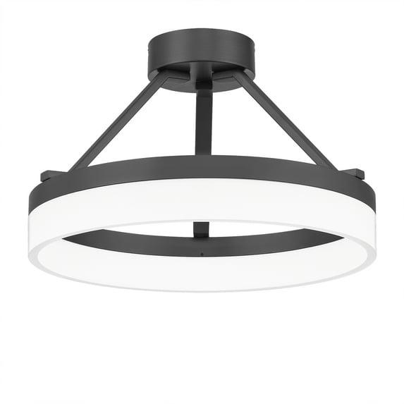 Danica Single Light Acrylic LED Semi Flush Mount