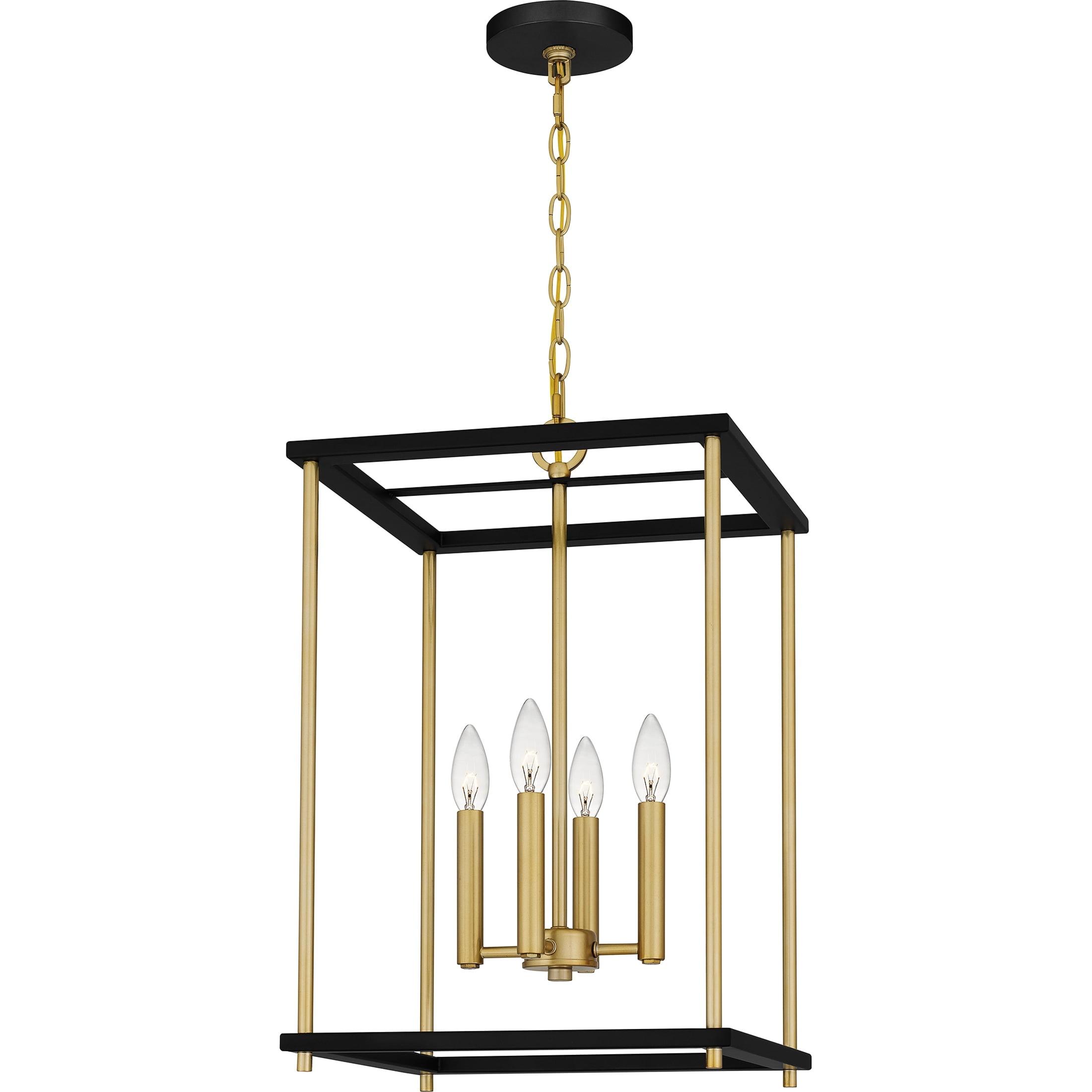 Kynwyd Matte Black 4-Light 14" Transitional Pendant