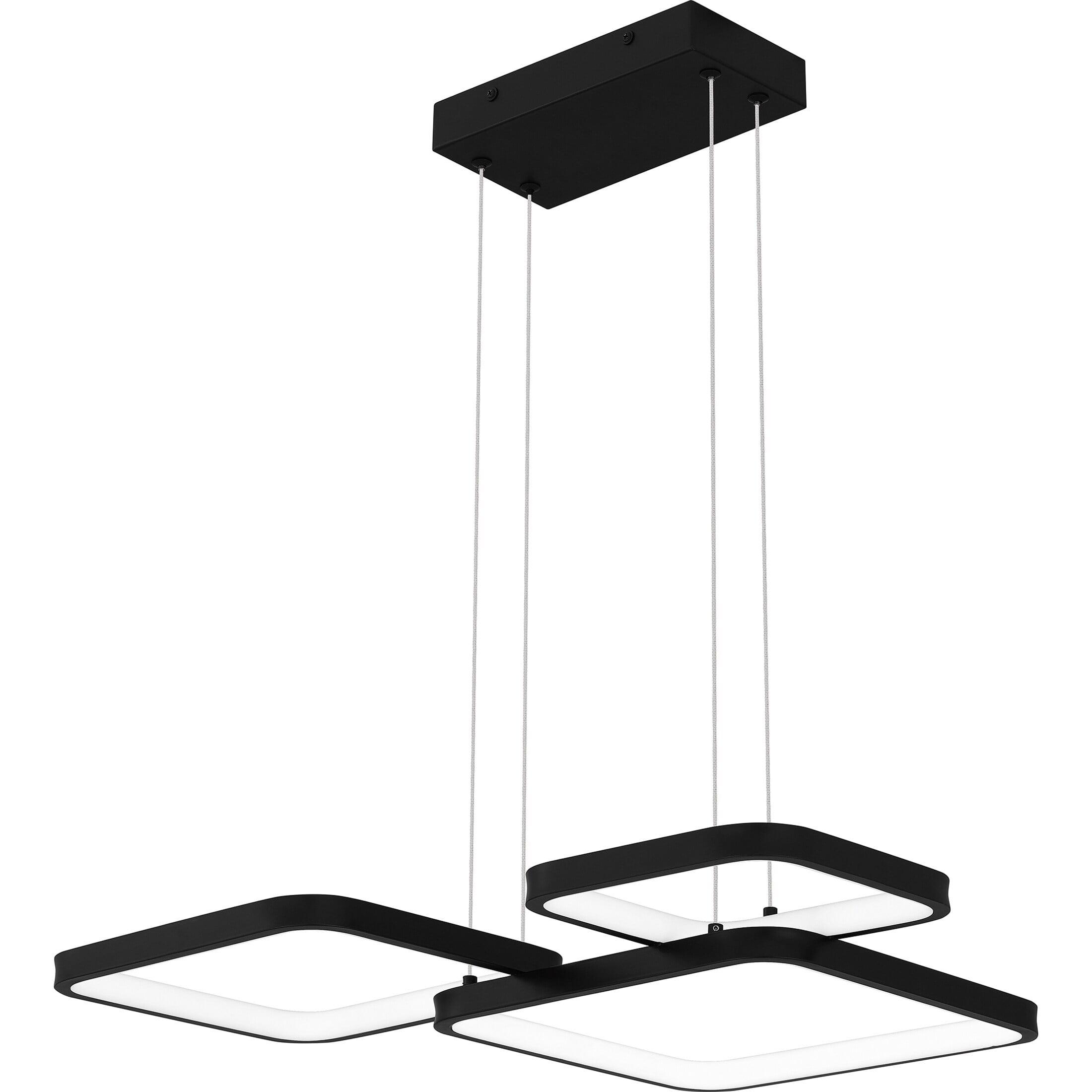 Elvive Matte Black 36W LED Contemporary Indoor/Outdoor Pendant