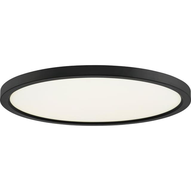 Quoizel Lighting Outskirts 1 - Light Flush Mount in  Oil Rubbed Bronze