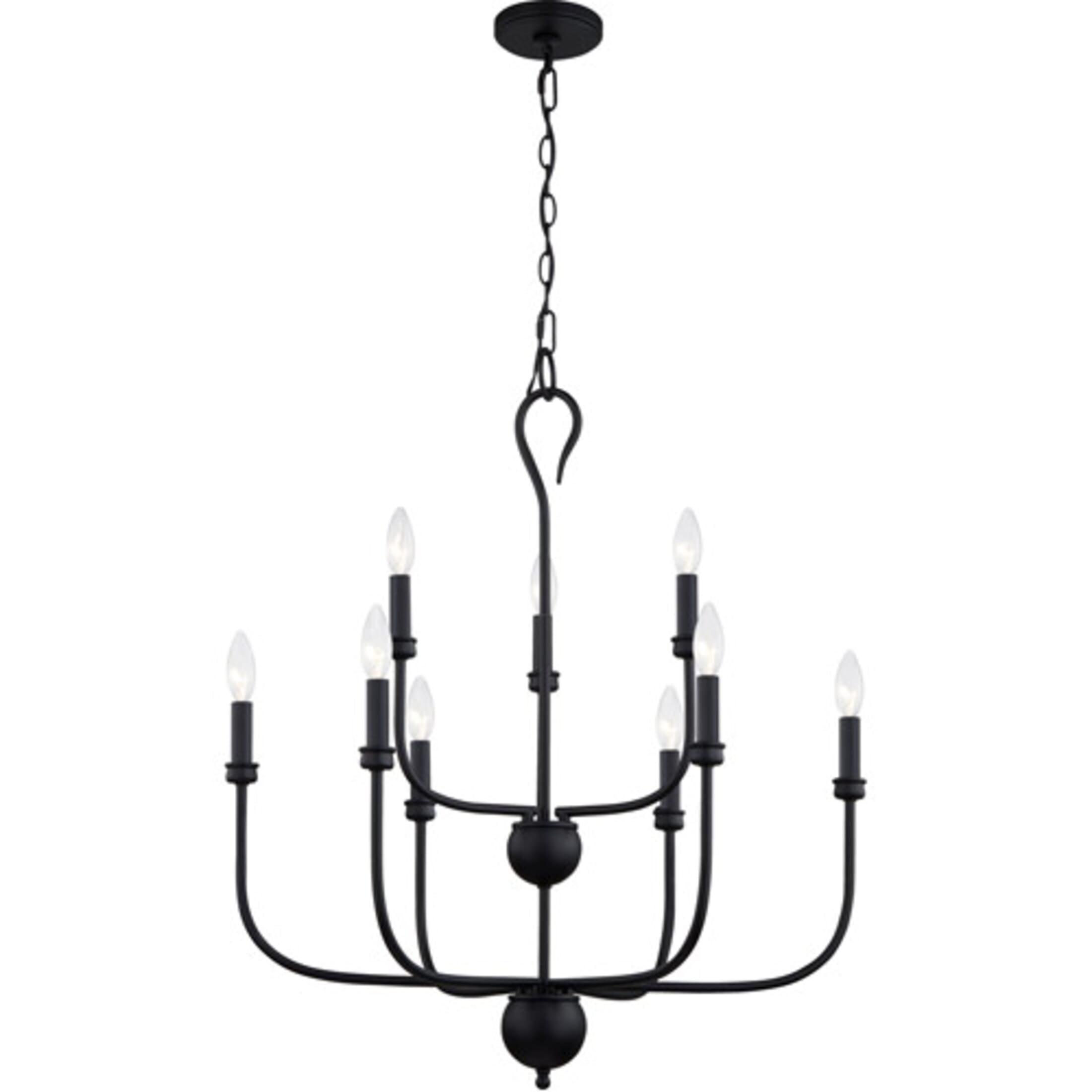 Quoizel Lighting  - Blanche - 9 Light Chandelier in Matte Black