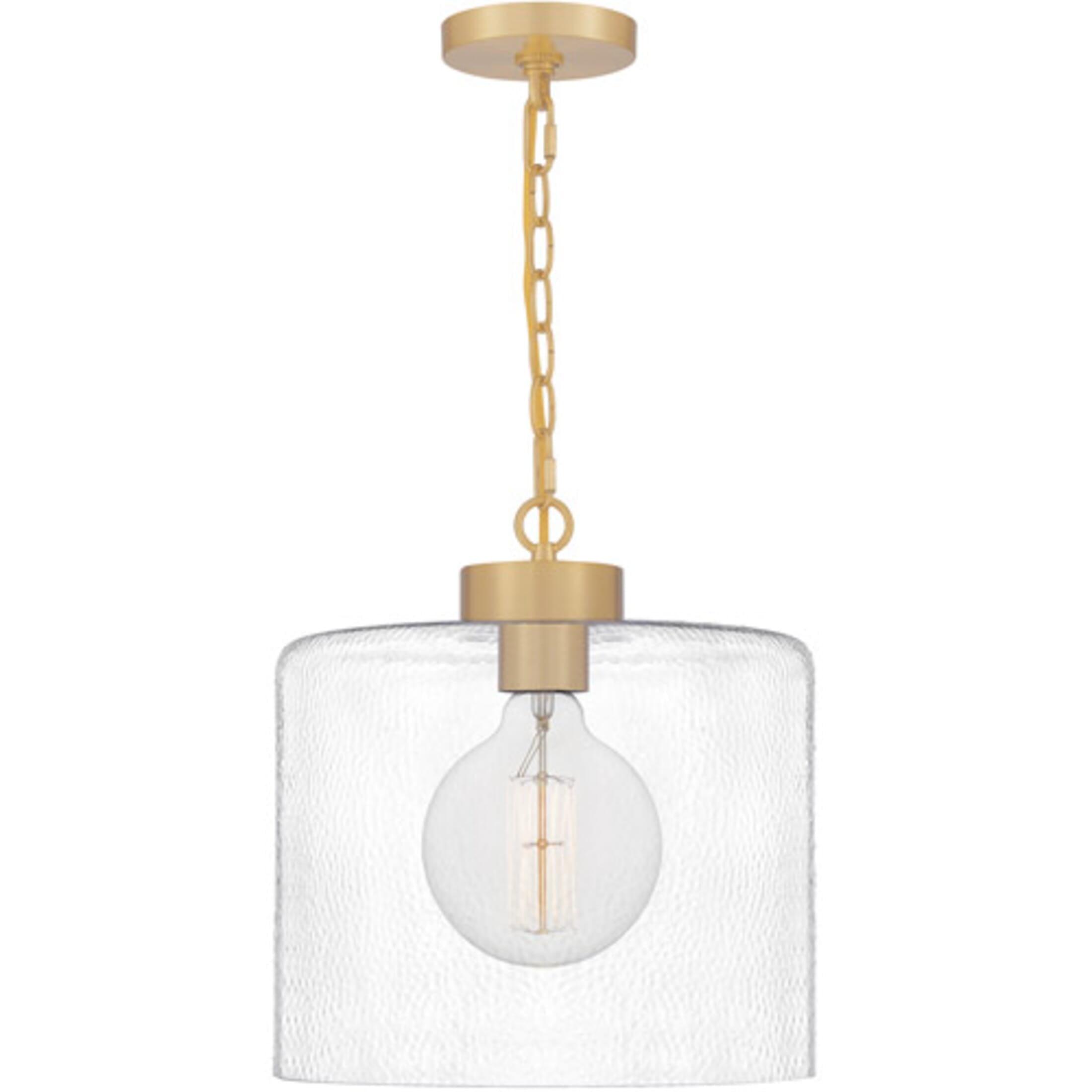 Quoizel Lighting Abner 1 - Light Pendant in  Aged Brass