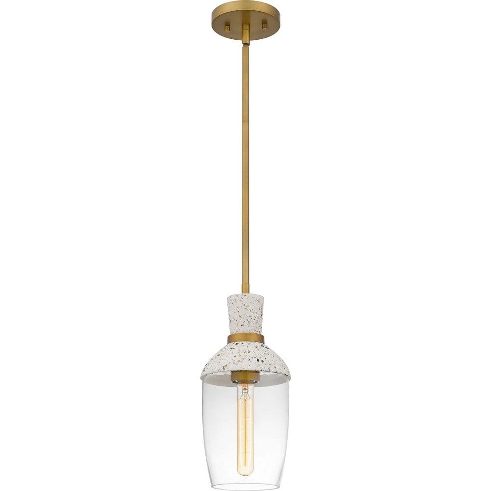 Quoizel Lighting 1 - Light Pendant in  Aged Brass