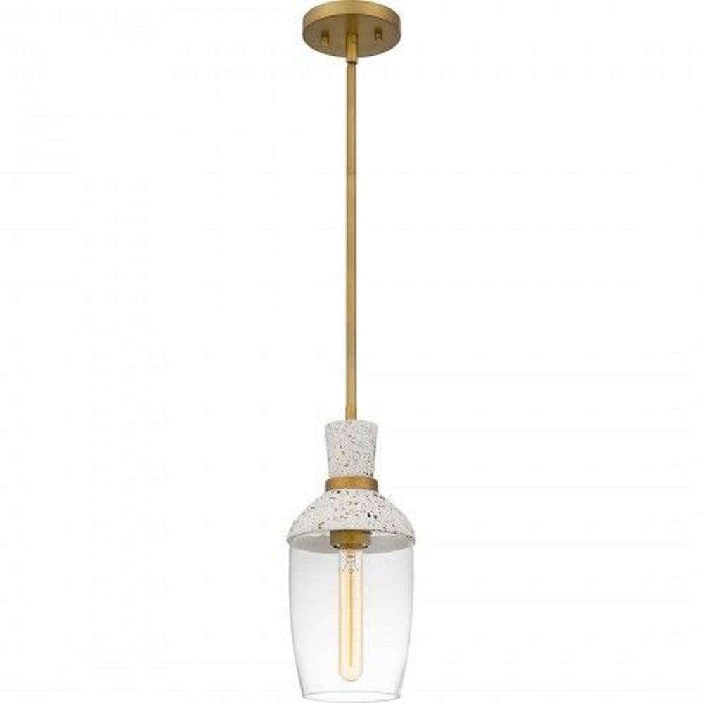 Quoizel Lighting 1 - Light Pendant in  Aged Brass