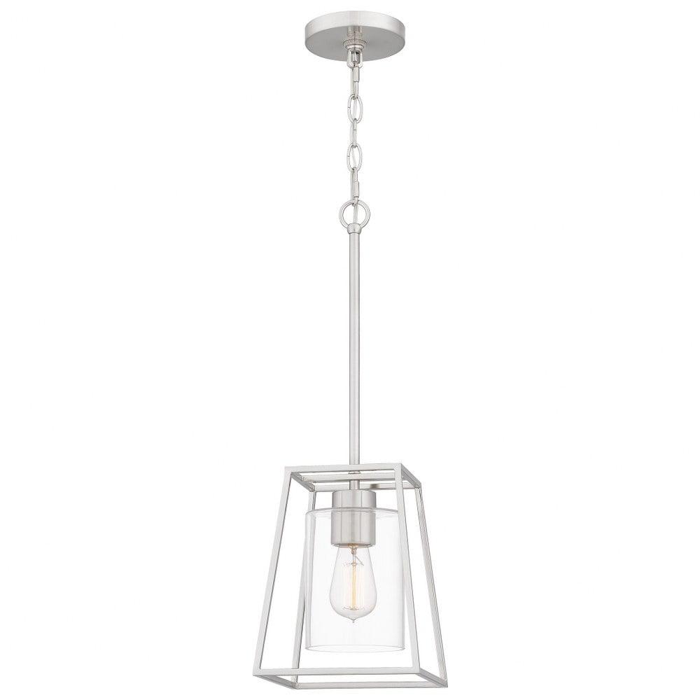 Quoizel Lighting Prescott 1 - Light Pendant in  Brushed Nickel