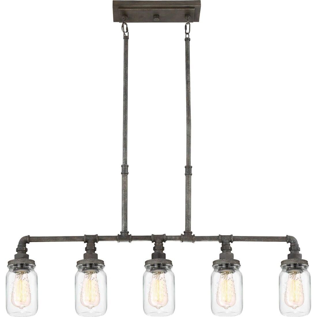 Quoizel Lighting Squire 5 - Light Chandelier in  Rustic Black