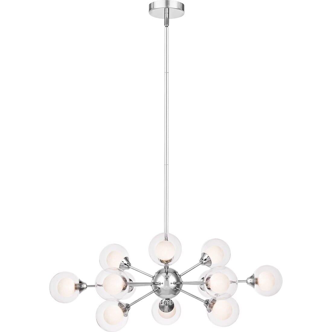 Spellbound 29'' Chrome Sputnik 12-Light Chandelier