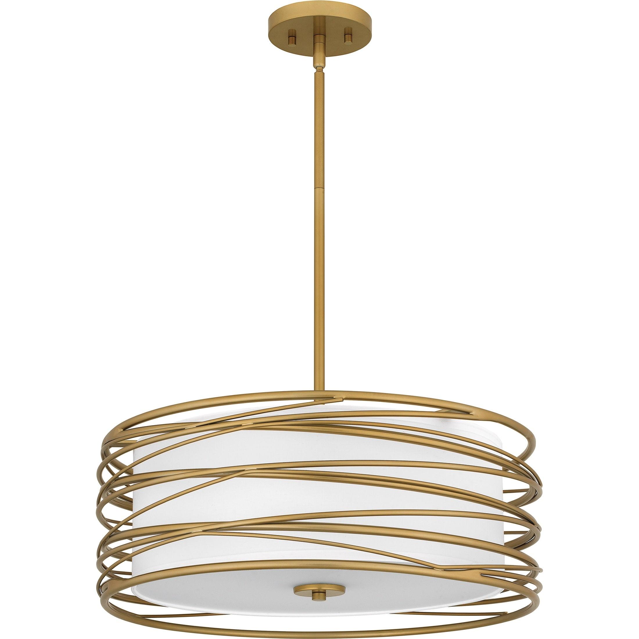 Quoizel Lighting Spiral 3 - Light Pendant in  Light Gold