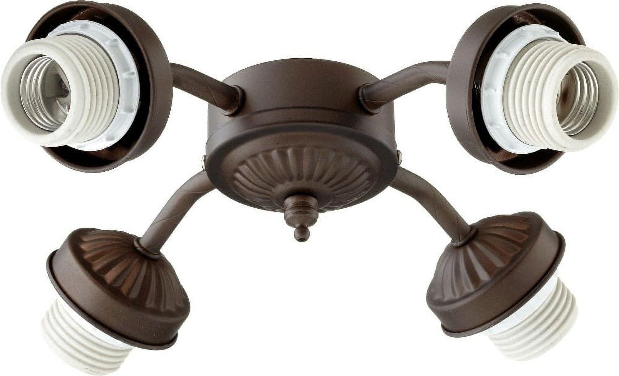Accessory 10 Inch 36W 4 Led Ceiling Fan Light Kit-Oiled Bronze Finish Quorum Lighting 2444-8086