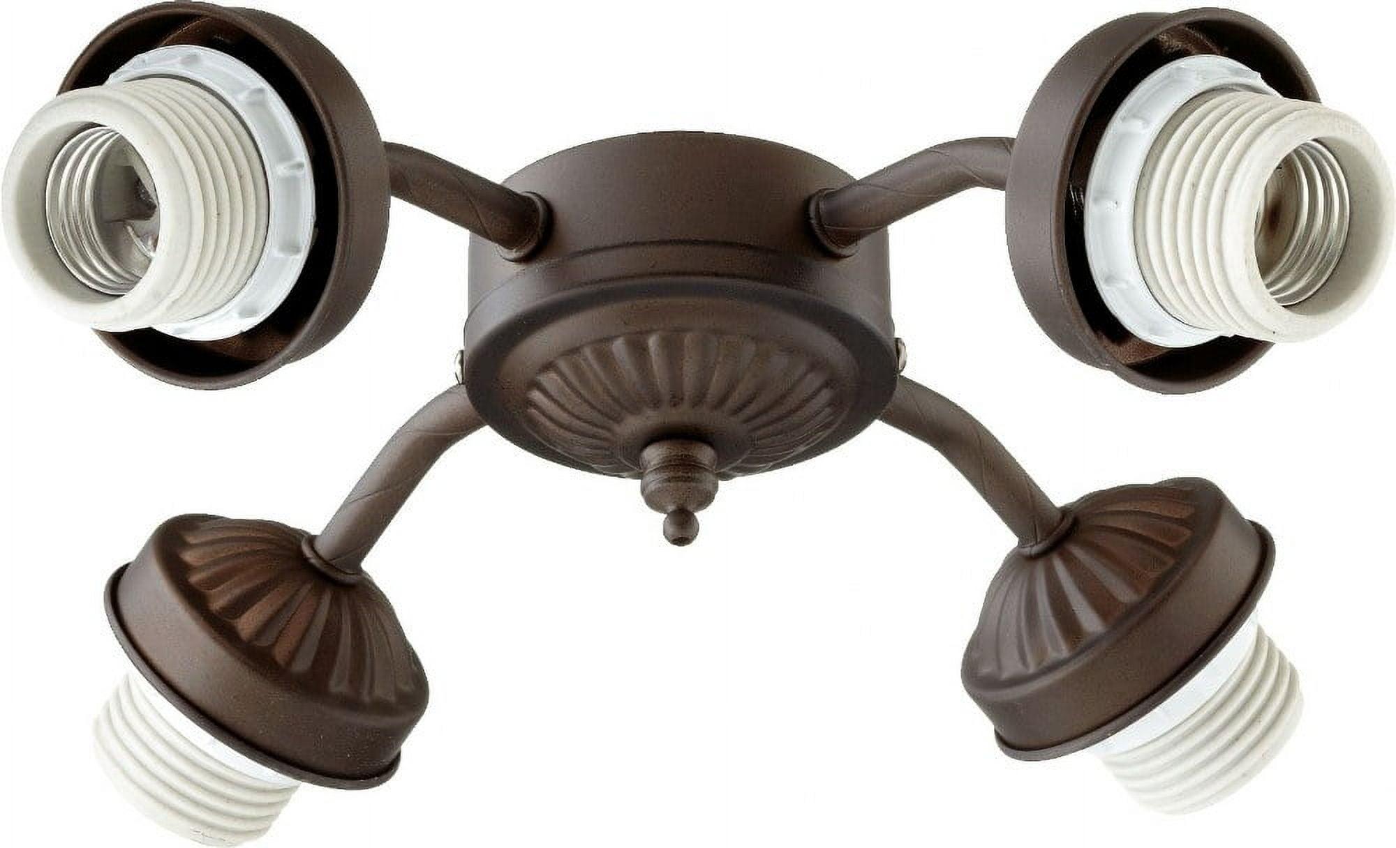Accessory 10 Inch 36W 4 Led Ceiling Fan Light Kit-Oiled Bronze Finish Quorum Lighting 2444-8086