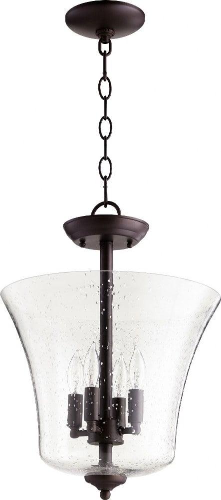Quorum Lighting 4 - Light Pendant in  Oiled Bronze